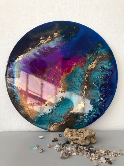 Round Epoxy Resin Artwork
